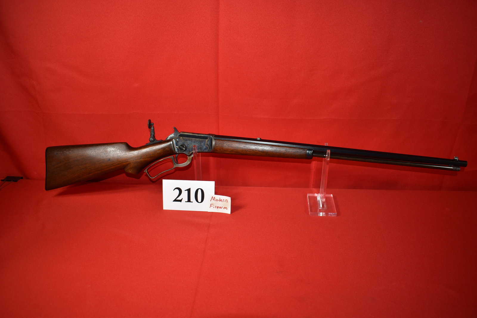 (X) Marlin Model 39 .22 Cal. Lever Action Rifle: (X) Marlin Model 39 .22 Cal. Lever Action Rifle, SN# S11870, 24” oct. bbl., Marble Tang Sight, 95% excellent condition