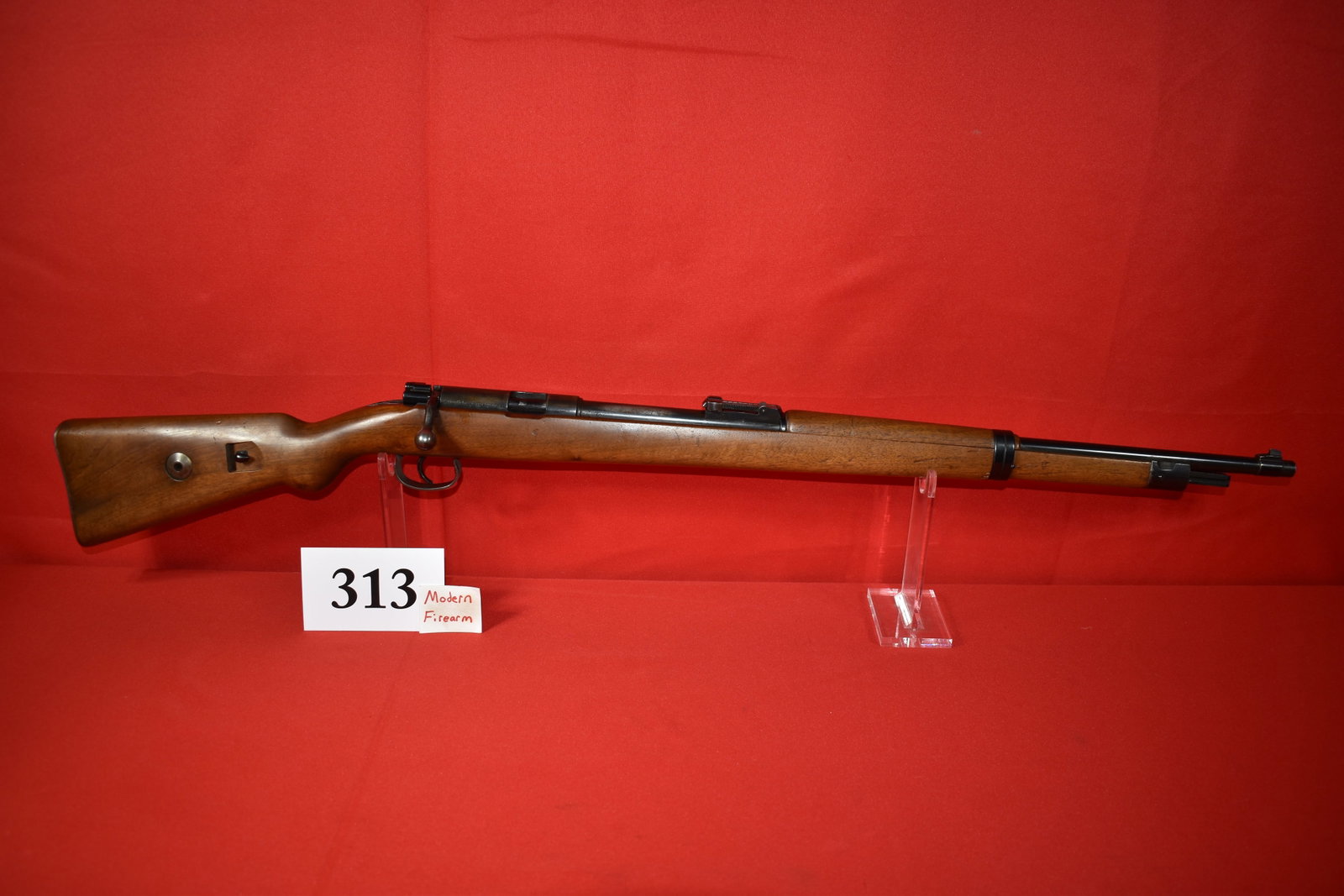 (X) Walther DSM 34 K98K Style .22 Training Rifle: (X) Walther DSM 34 K98K Style .22 Training Rifle, SN# 55063, circa 1935-1938, “Deutsches Sportmodell”, Good condition for rare gun