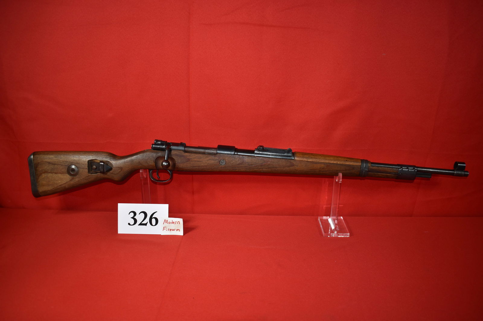 (X) German dou 44 K98K Mauser 8mm Rifle: (X) German dou 44 K98K Mauser 8mm Rifle, SN# 78y, all matching, non – port, vet bring back, with sling, very good condition