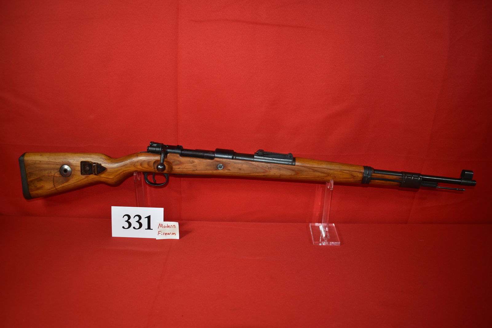(X) German byf 44 K98K 8mm Mauser Rifle: (X) German byf 44 K98K 8mm Mauser Rifle, SN# 33812 k, all matching, non-import, vet bring back, mfg. by mauser, 1944 WWII, with sling, excellent condition