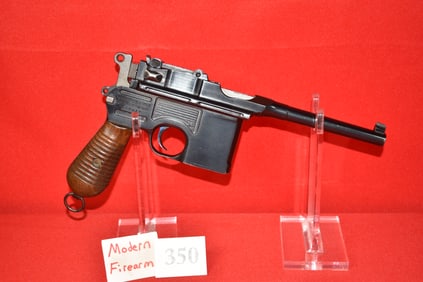 (X) Mauser C96 7.63 mm Broom Handle Pistol