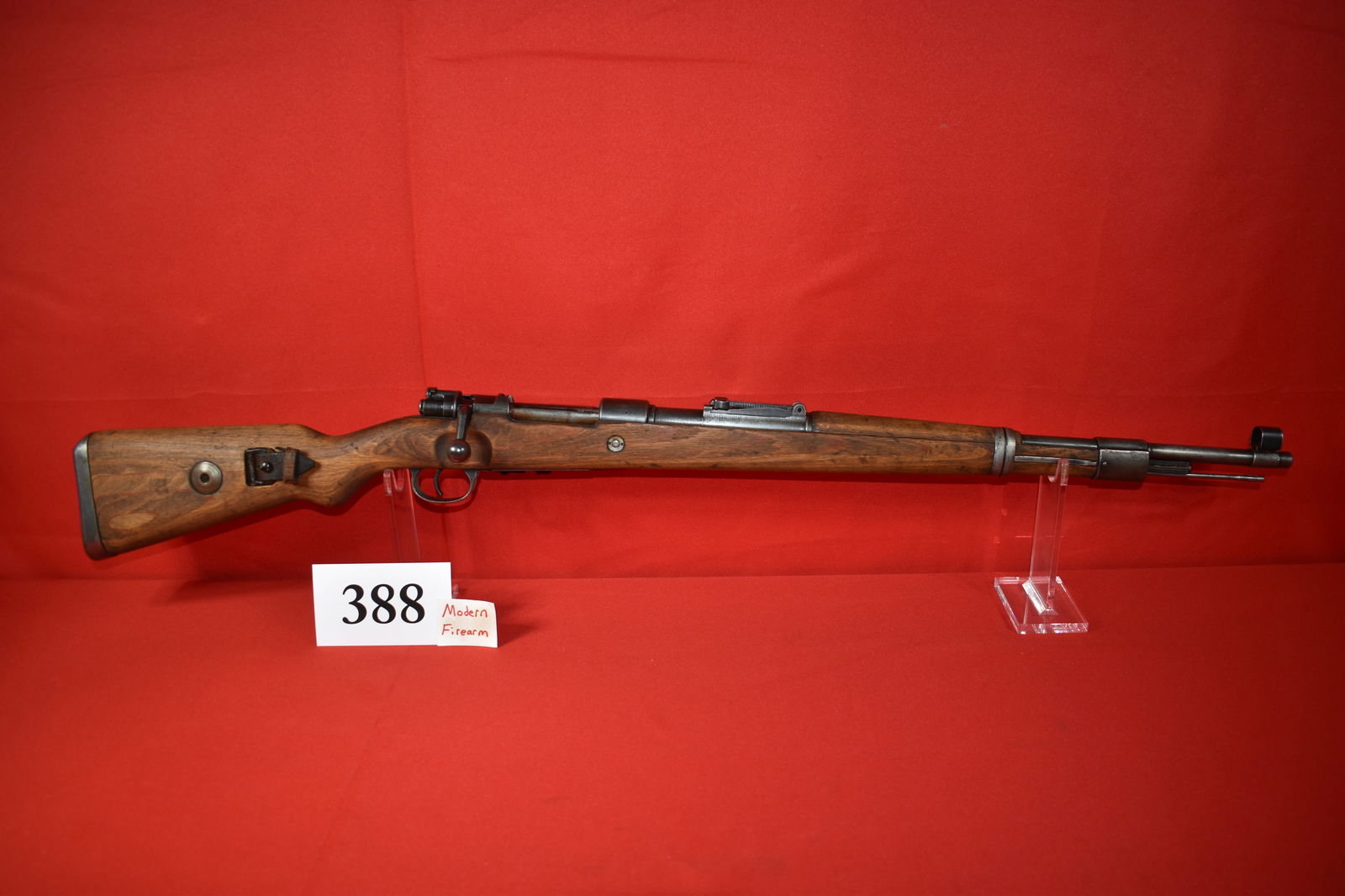 (X) Mauser byf 43 K98K 8mm Rifle: (X) Mauser byf 43 K98K 8mm Rifle, SN# 12707e, all matching, Non-Import, GI Bring Back, Nazi Eagle Proofs, original sling, worn finish, excellent condition