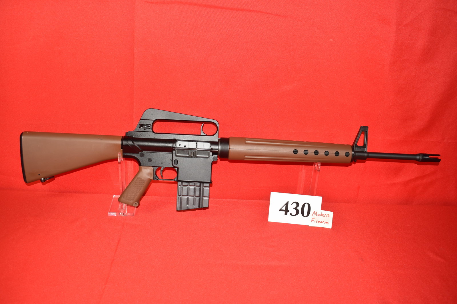 (X) Brownells BRN-10 Retro 7.62 x 51mm Rifle: (X) Brownells BRN-10 Retro 7.62 x 51mm Rifle, SN# BRN-10-01204, few storage marks otherwise still new, no box, one mag