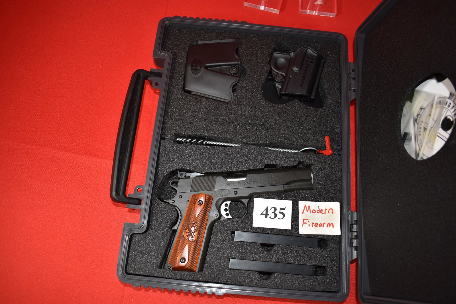 (X) Springfield Model 1911-A1 .45 acp Pistol : (X) Springfield Model 1911-A1 .45 acp Pistol – SN# NM 260621, cased new in box