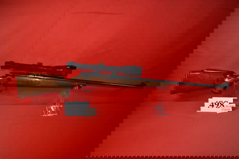 (X) Savage Anschut Model 54 Sporter ,22 LR  Rifle: (X) Savage Anschut Model 54 Sporter ,22 LR Bolt Action Rifle, SN# 989616A mfg. 1972 in West Germany, 24&#8221; bbl., Tasco 12 x 40 scope, missing magazine