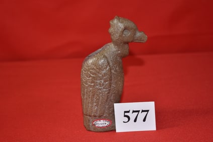 Hopewell Buzzard Effigy Stone Pipe