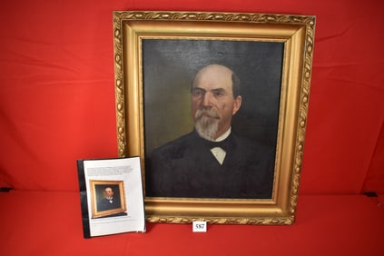 Historical Oil Painting of Horace W. King *WILL NOT SHIP*