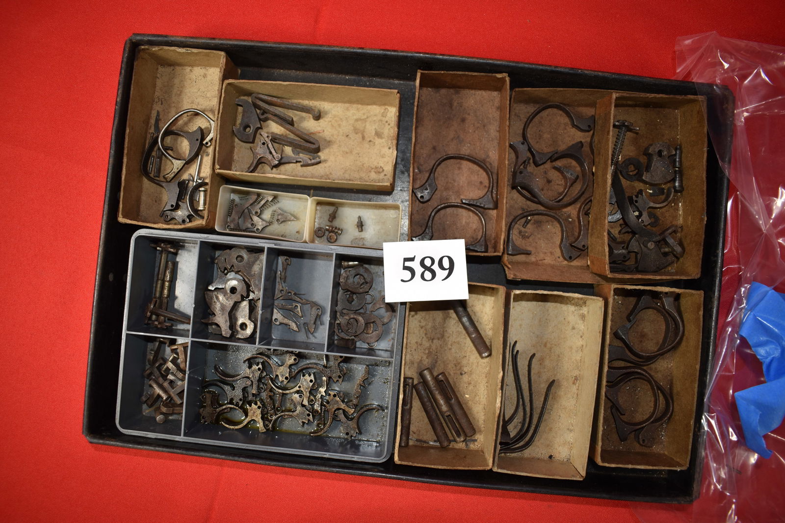 Vintage / Antique Revolver Parts Lot: Trigger Guards: Vintage / Antique Revolver Parts Lot: Trigger Guards, Hammers, Triggers, springs etc…