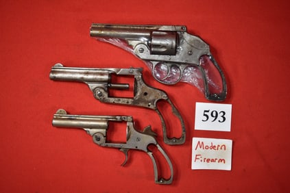 (X) 3 Modern Revolvers, Iver Johnson .38