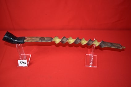 Cherokee Steatite Pipe with twist stem