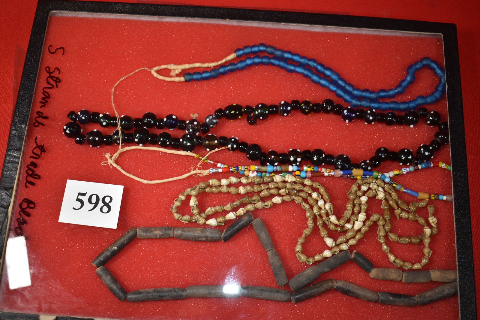 (5) Strands of Indian Trade Beads: (5) Strands of Indian Trade Beads