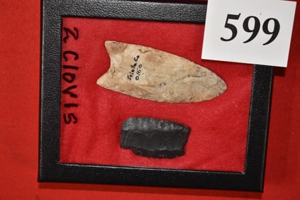 (2) Clovis Points – Ohio Co.