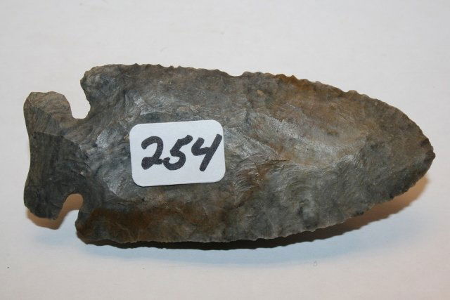 Thebes Point Coschocton Flint: 3 ½” Thebes Point Coschocton Flint, Coshocton Co. Ohio – Ex. Miller – Preston Colls. Johnson/Humrick House Museum, Bob Converse Colls. - pictured page 67 Ohio Flint Types (1994)