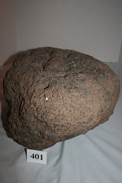 Monumental Stone Head - WILL NOT SHIP: 15” x 13” x 12” Approx. 60 lbs. Monumental Stone Head discovered in Southern New Mexico – a bold depiction of a Human Head – Excellent condition – circa 1100 – 1400 A.D. WILL NOT SHIP - 