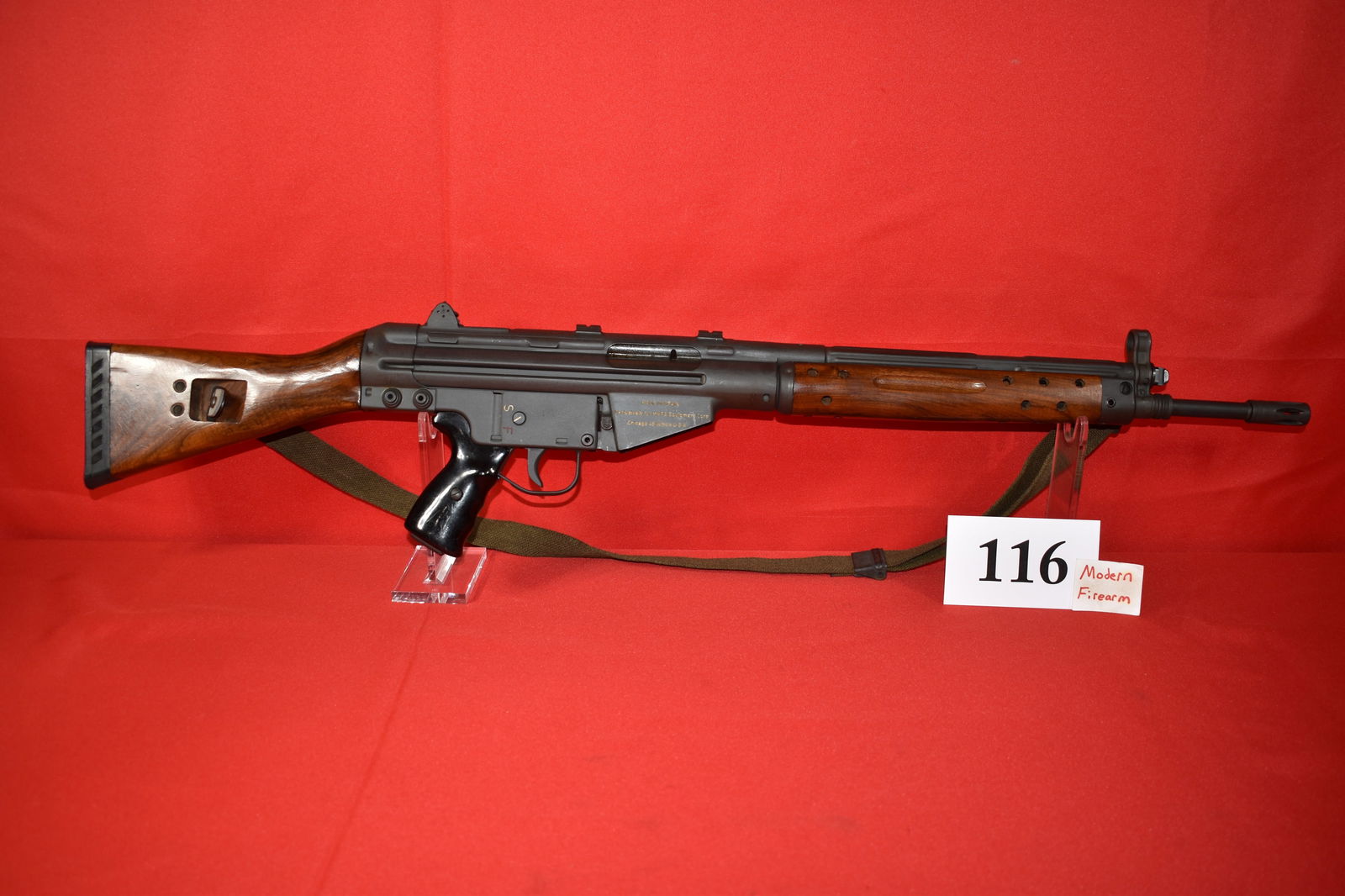 (X) Spain Cetme “Sport” .308 Rifle: (X) Spain Cetme “Sport” .308 Rifle, SN# S -02636, import by MARS in 1960’s, Pre-Ban, only 1,250 imported, True Spanish rifle, very rare, aka “Model C” Mars Equipment Corp