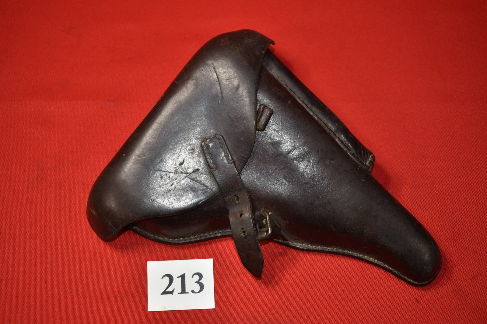 Luger P.08 Pistol Holster: Luger P.08 Pistol Holster, dta 42 German Nazi WWII Waffen Proofed, Wartime issue, GI Bring Back