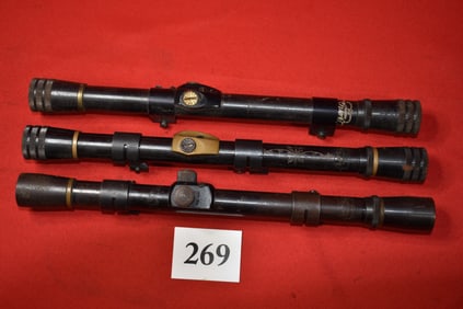 (3) Marlin USA 4x Scope for rifles, Micro-Vue Scopes