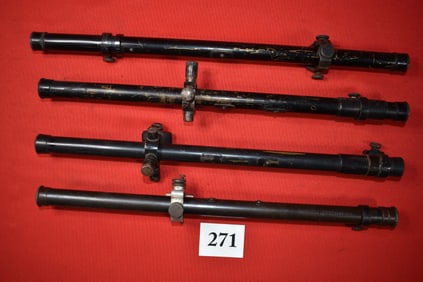 (4) Rifle Telescopes, Marlin, Winchester, Lyman 438-Field Scope