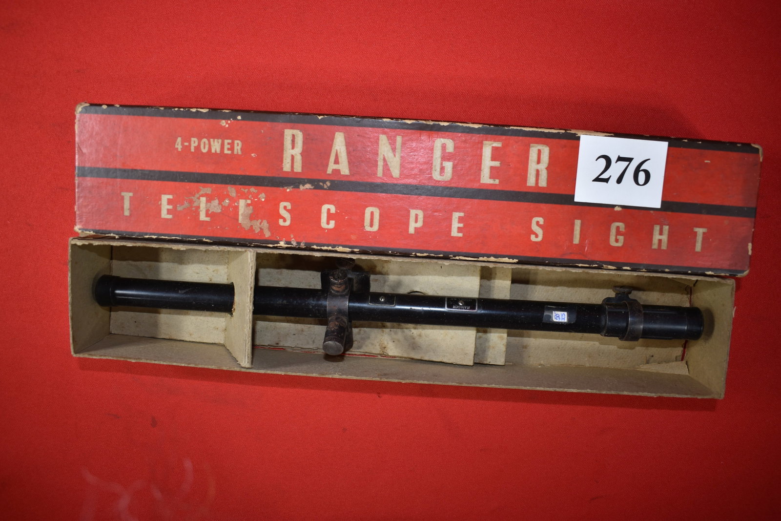 Ranger 4-Power Telescope Sight: Ranger 4-Power Telescope Sight in original box, Vintage