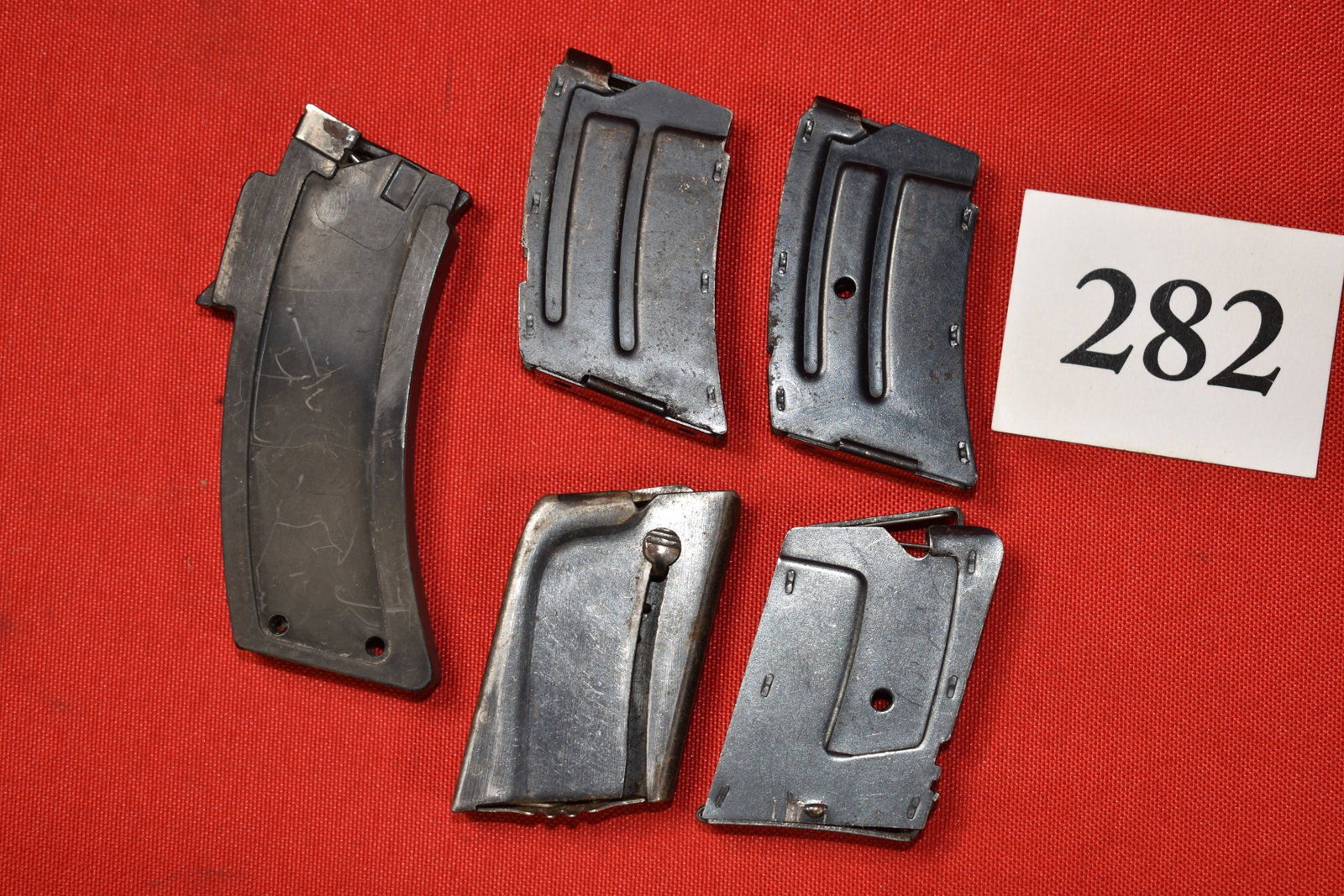 (5) Magazine lot, one marked Remington: (5) Magazine lot, one marked Remington
