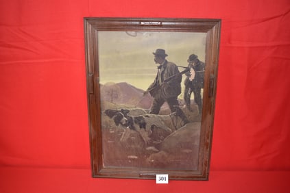 Winchester 1910 Cardboard Lithograph Print