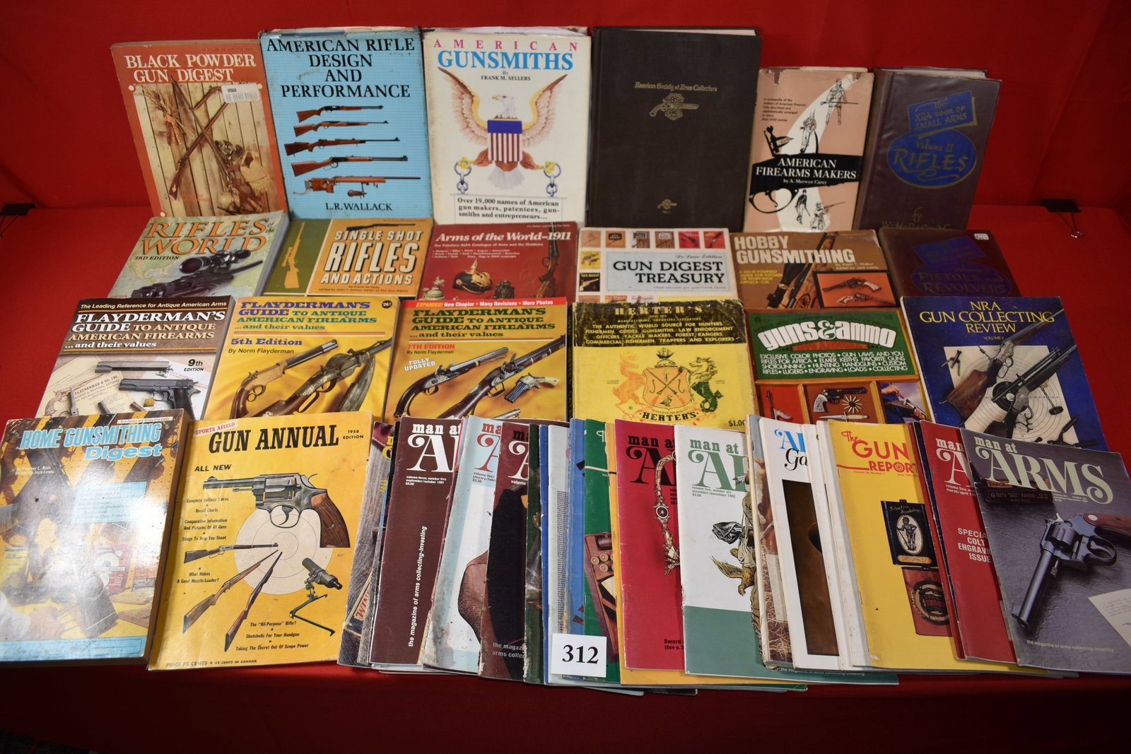 Book Lot: Gun Digest, Guns & Ammo: Book Lot: Gun Digest, Guns & Ammo, The Gun Report, Man At Arms Magazines, American Gunsmiths, Flaydermans