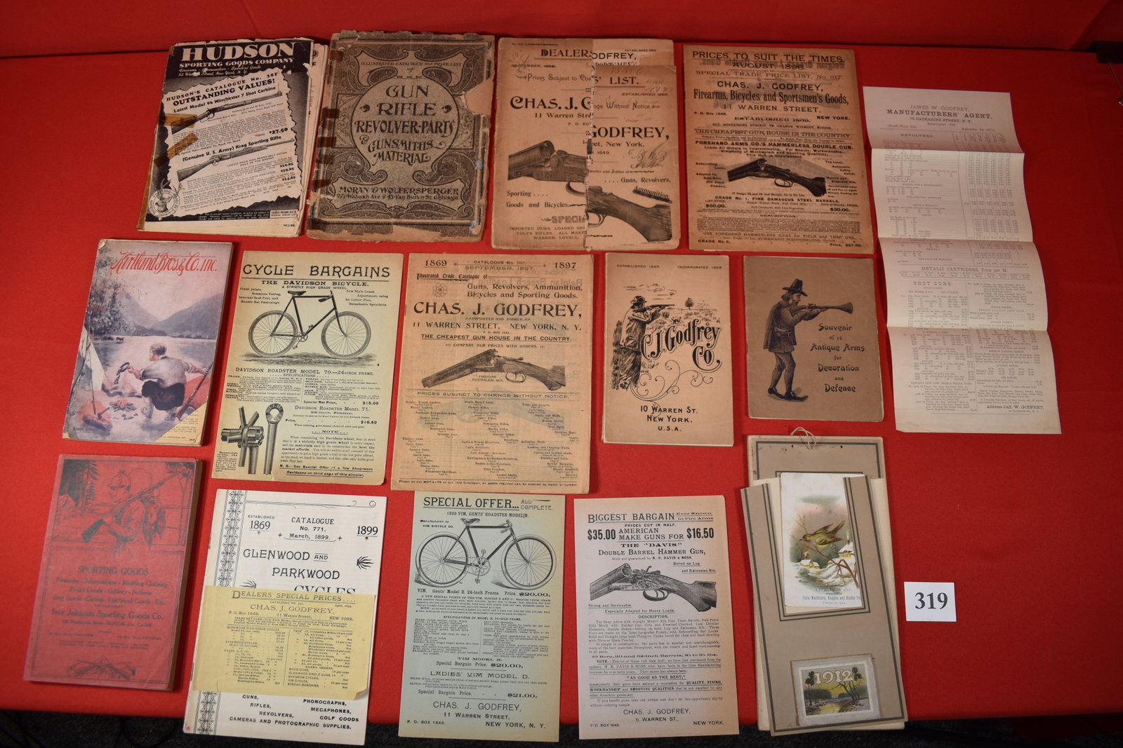 Chas J. Godfrey, and other Antique Gun catalogs: Chas J. Godfrey, and other Antique Gun catalogs, 1878-1925, many are late 1890’s
