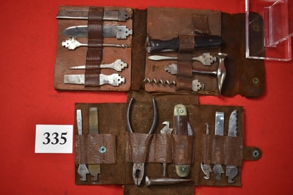 (2) Vintage Pocket Knife Tool Kit