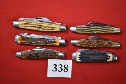 (6) Queen Cit Pocket Knives