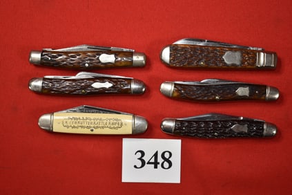 (6) Pocket Knives, Two Keen Kutter