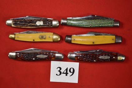 (6) Pocket Knives, Two Case XX