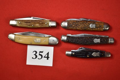 (5) Pocket Knives, V. Cleff & Co.