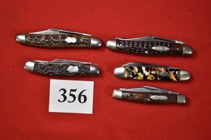(5) Pocket Knives, O.C. mfg. Co. Massillon, Cloves