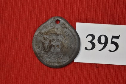 1833 “Stratford Hall Plantation” Slave Tag