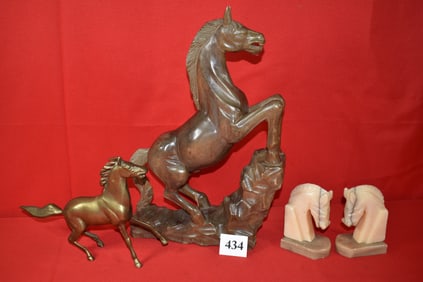 Equine Lot from Korean War Vet, Brass Horse