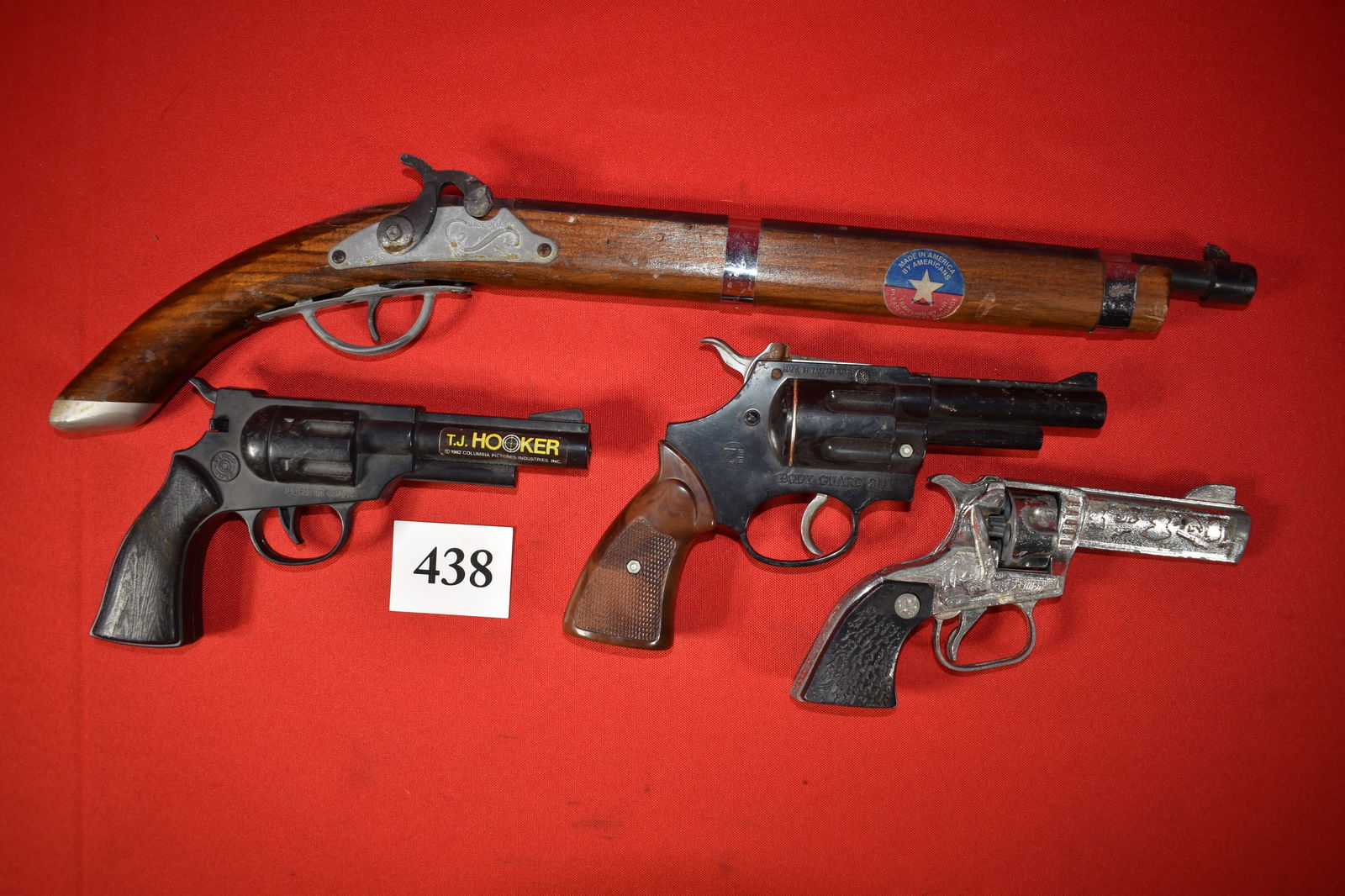 (4) Toy Gun Lot: T.J. Hooker: (4) Toy Gun Lot: T.J. Hooker