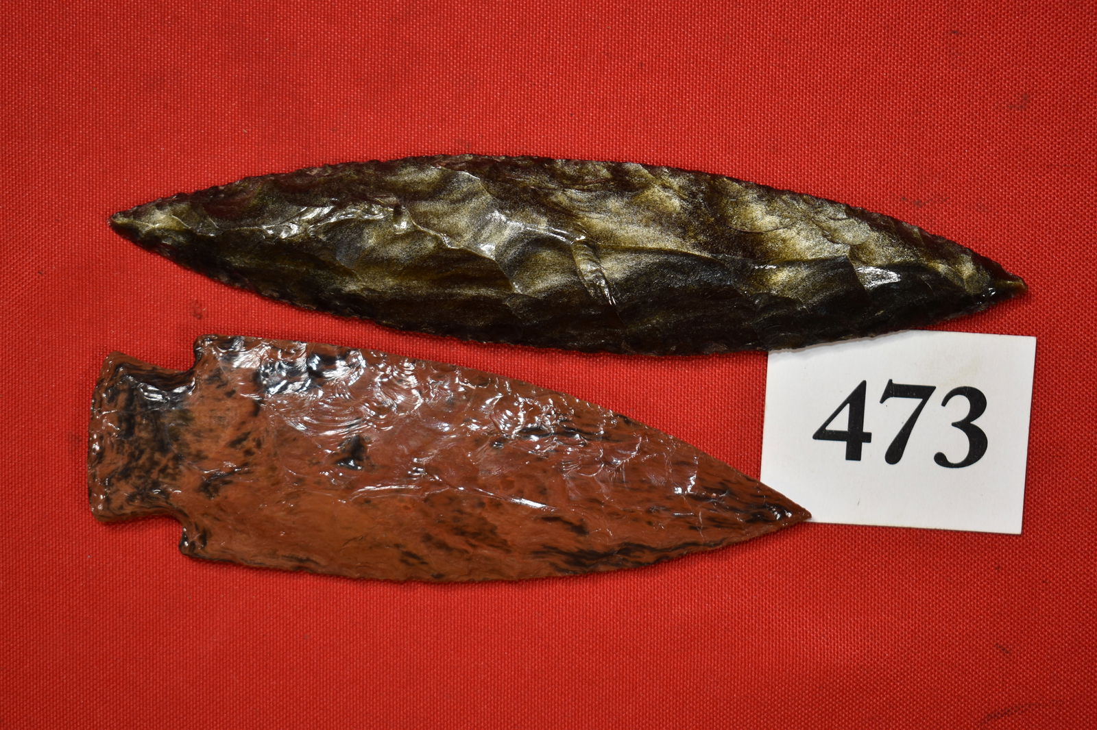 Obsidian Bipoint Mahogany wide base: Obsidian Bipoint Mahogany wide base – 6 7/8”