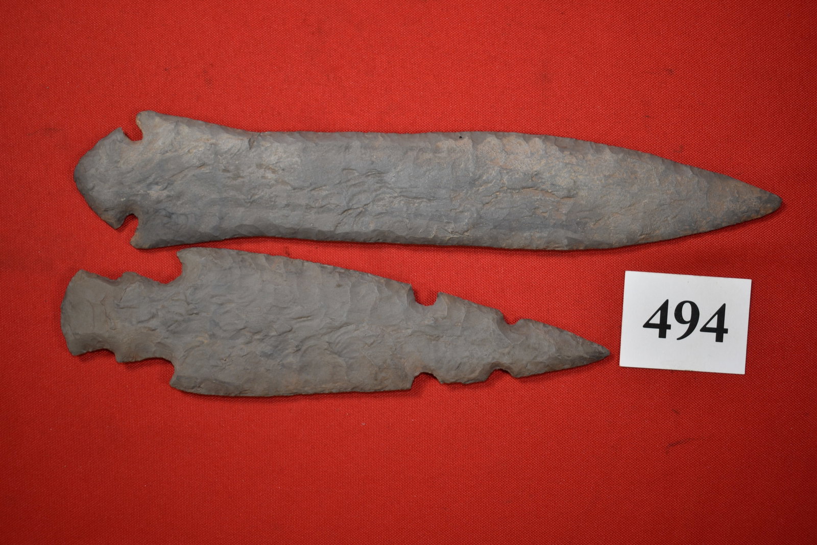 2 Large Display Spears: 2 Large Display Spears 11 1/8” and 8 5/8”