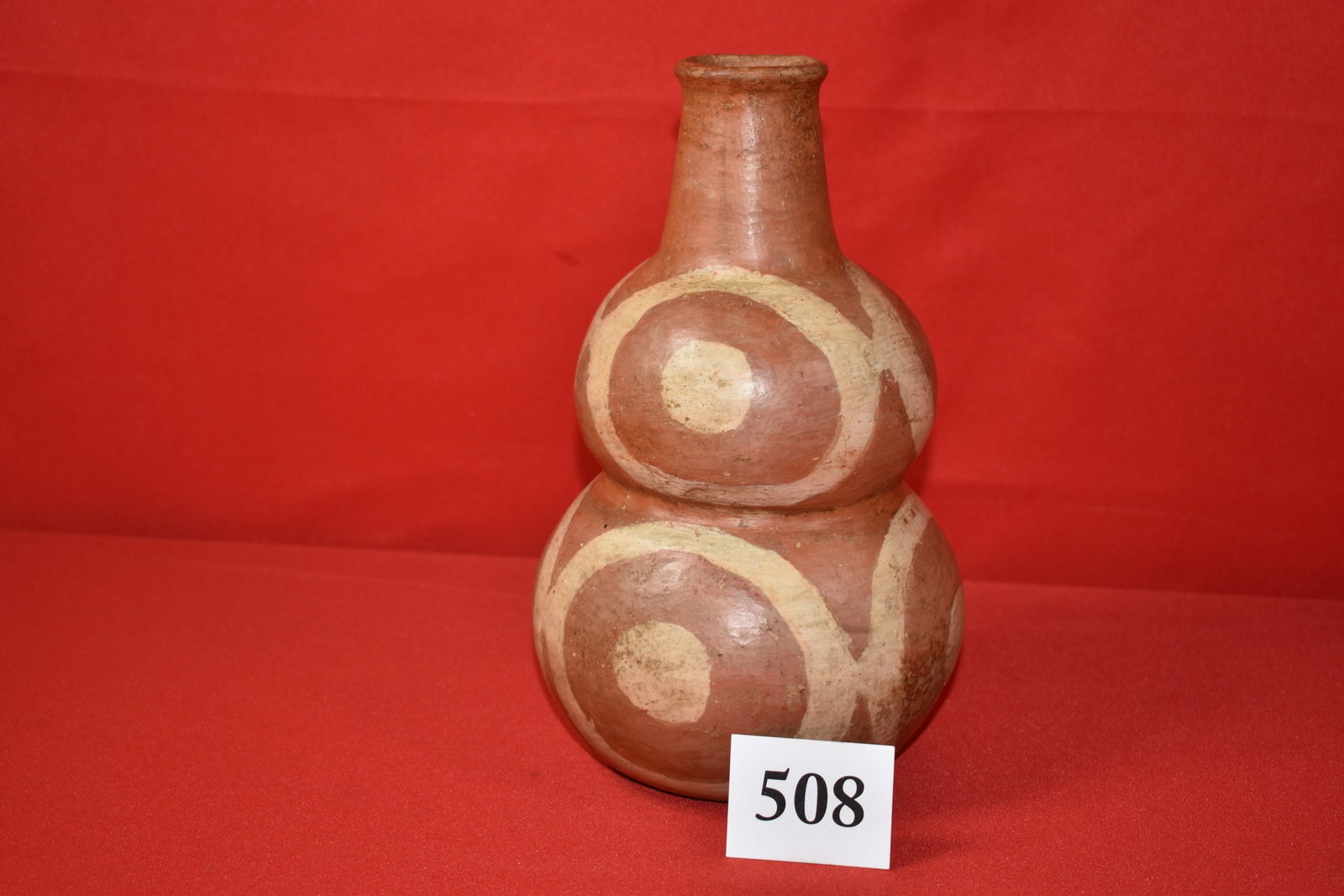 Painted Compound Bottle: Painted Compound Bottle – ARK., 9 3/8”