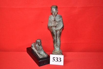 2 Egyptian Statues