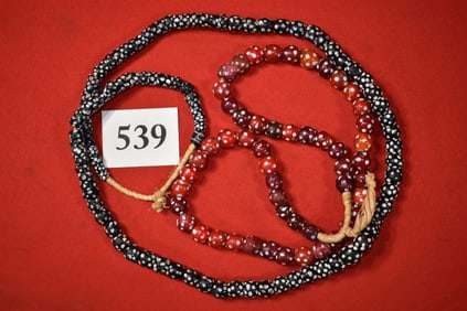 2 Strands of Many Eye Beads