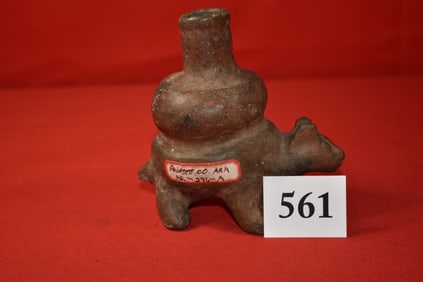 Caddo Dog Effigy Compound Bottle