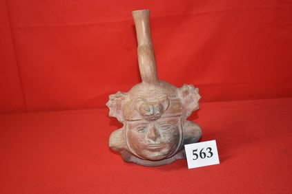 Pre-Columbian Chieftan Effigy Bottle