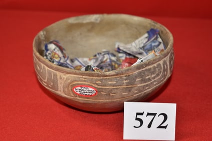 Friendship Engraved Pottery Bowl