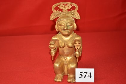Pre-Columbian Gold Idol – Chieftan