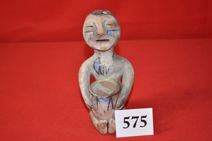 Southwest Human Sitting with offering Basket