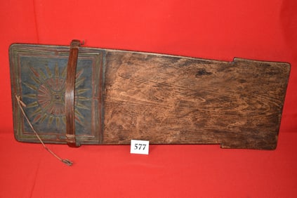 Northeast Carved & Painted Cradle Board