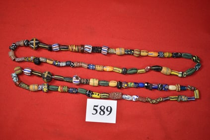 2 Strands Assorted Trade Beads