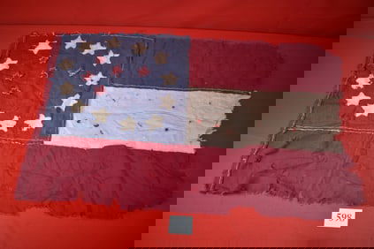 Hand Sewn Confederate Reunion Flag