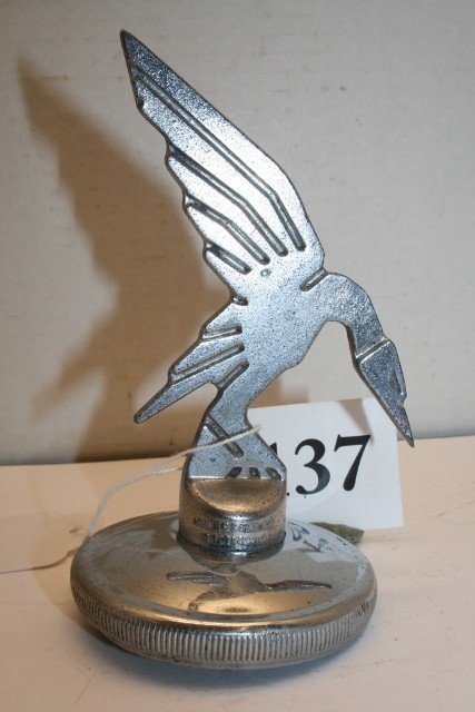 1950 Chevrolet hood ornament/ radiator cap: 1950 Chevrolet hood ornament/ radiator cap, 5” high